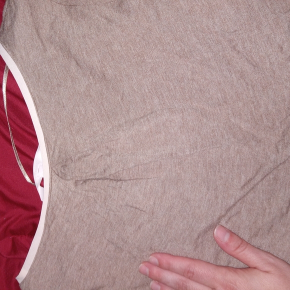 LC Lauren Conrad Cream and Tan Blouse - Picture 7 of 15